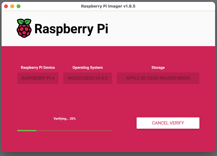 Next verifying the writing to device