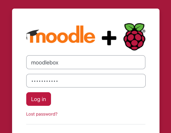 Enter username and password.